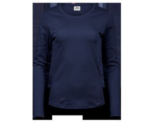 Tee Jays TJ590 - T-shirt interlock manica lunga donna Blu navy