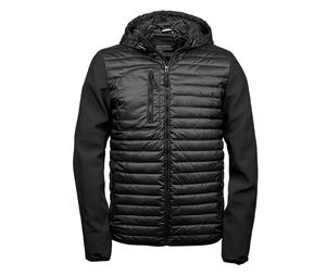 Tee Jays TJ9628 - Hooded crossover jacket Men Black / Black