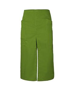 VELILLA V4209 - LONG APRON WITH OPENING AND POCKETS Lime
