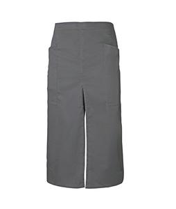 VELILLA V4209 - LONG APRON WITH OPENING AND POCKETS Grey