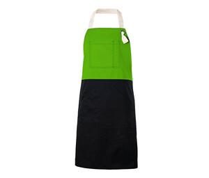 VELILLA V4210B - Two-tone apron Lime