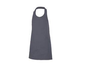 VELILLA V4212 - Short buttoned bib apron Grey