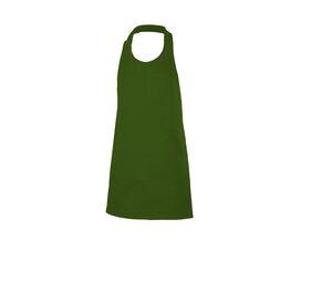 VELILLA V4212 - Short buttoned bib apron Forest Green