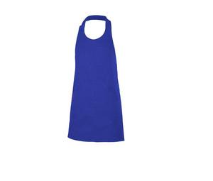 VELILLA V4212 - Short buttoned bib apron Royal Blue