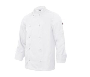 VELILLA V5206 - COOK JACKET ML WITH PRESSURE BUTTONS White