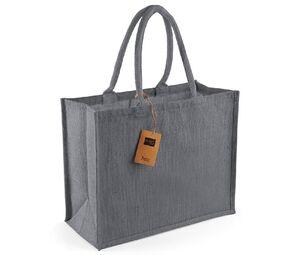 Westford Mill WM407 - Jute classic shopper Graphite Grey/Graphite Grey