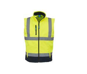 Yoko YK006 - High visibility honeycomb vest (HVW120) Hi Vis Yellow/Navy