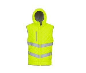 Yoko YK007 - Long sleeve high visibility vest (HVJ200) Hi Vis Yellow