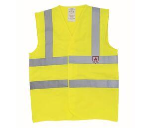 Yoko YK100R - Flame retardant safety jacket Hi Vis Yellow