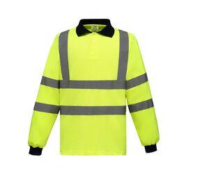 Yoko YK310 - High visibility long sleeves polo shirt Hi Vis Yellow