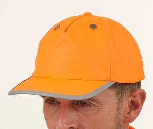 Yoko YKTFC1 - High visibility helmet cap Hi Vis Orange