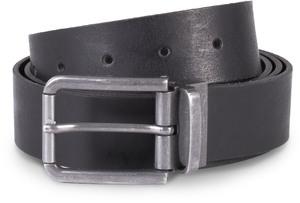 K-up KP812 - Raw edge leather belt - 35 mm Black
