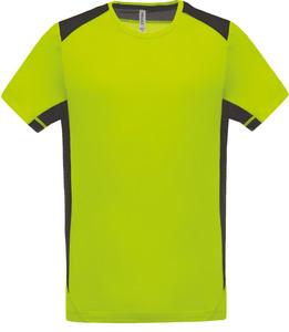 Proact PA478 - Sportshirt Bicolor Lime / Dark Grey