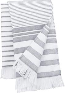 Kariban K132 - Striped fringed fouta