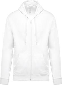 Kariban K479 - Full zip hoodedsweatshirt White