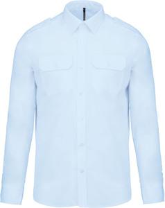 Kariban K505 - Men's long-sleeved pilot shirt Sky Blue