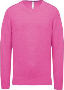 Kariban K982 - Premium V-neck jumper (pack of 20 pces) Candy Pink Heather
