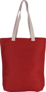 Kimood KI0229 - Shoppingtasche aus Jute-Baumwollmischgewebe