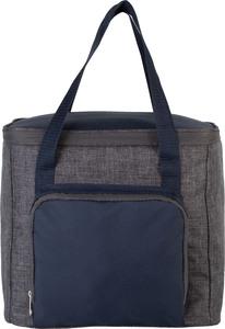 Kimood KI0347 - Cool bag with zipped pocket Dark Grey Heather / Navy