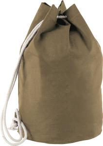 Kimood KI0629 - Cotton sailor-style bag with drawstring Vintage Khaki