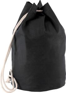 Kimood KI0629 - Cotton sailor-style bag with drawstring Black