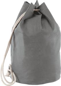 Kimood KI0629 - Cotton sailor-style bag with drawstring Grey