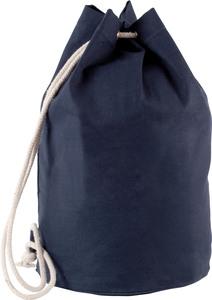Kimood KI0629 - Cotton sailor-style bag with drawstring Navy