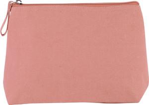 Kimood KI0724 - Toiletry bag in cotton canvas Dusty Pink