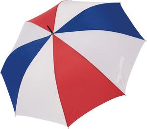 Kimood KI2007 - Golf umbrella Reflex Blue / White / French Red