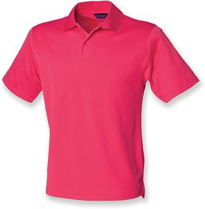 Henbury H475 - Men's Coolplus® Polo Shirt Bright Pink