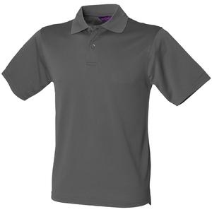 Henbury H475 - Men's Coolplus® Polo Shirt Charcoal