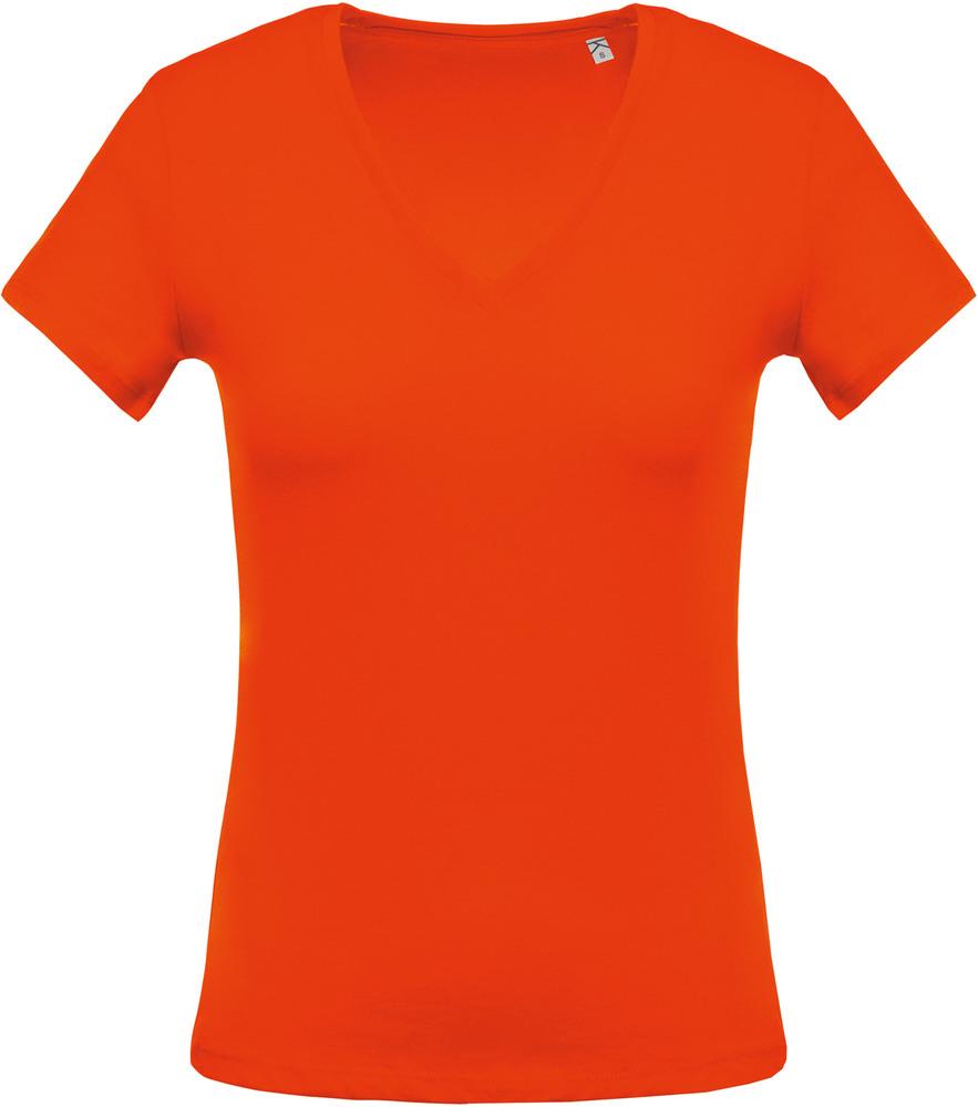 Kariban K390 - Ladies' short-sleeved V-neck T-shirt