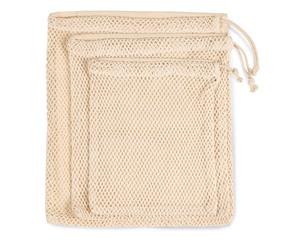 Kimood KI0734 - Mesh bag with drawstring carry handle Natural