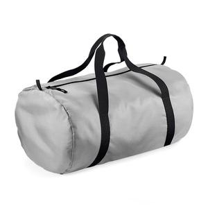 Bag Base BG150 - Packaway Barrel Bag Silver/ Black