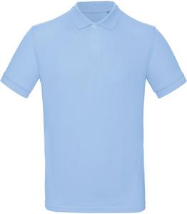B&C CGPM430 - Men's organic polo shirt Sky Blue