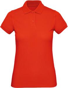 B&C CGPW440 - Ladies' organic polo shirt Fire Red