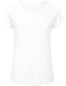 B&C CGTW047 - T-shirt Organic Slub Inspire Femme Chic Pure White