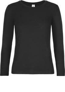 B&C CGTW08T - T-shirt manches longues femme #E190 Black