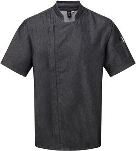 Premier PR906 - ‘Zip close’ chef’s jacket Black Denim