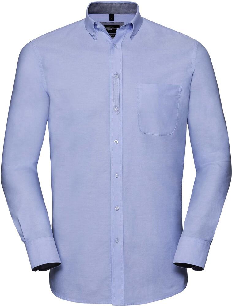 Russell RU920M - LONG-SLEEVED WASHED OXFORD SHIRT