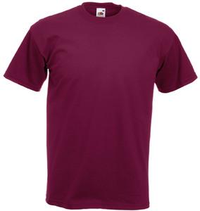 Fruit of the Loom SC61044 - T-Shirt Homme Manches Courtes 100% Coton Burgundy