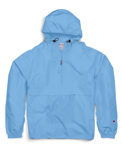 Champion CO200 - Adult Packable Anorak 1/4 Zip Jacket Light Blue