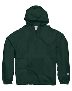 Champion CO200 - Adult Packable Anorak 1/4 Zip Jacket Dark Green
