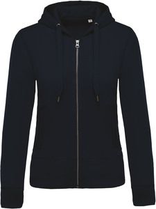 Kariban K485C - Ladies’ organic full zip hooded sweatshirt