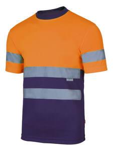 VELILLA V5506 - High visibility two-tone technical T-shirt Fluo Yellow / Green