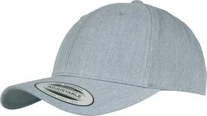 FLEXFIT FL7706 - Klassische gebogene Kappe Snapback Heather Grey