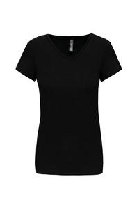 Kariban K3015 - T-shirt col V manches courtes femme Black