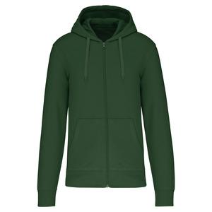 Kariban K4030 - Men's eco-friendly zip-through hoodie Forest Green