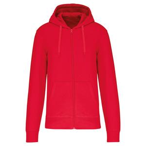Kariban K4030 - Men's eco-friendly zip-through hoodie Red