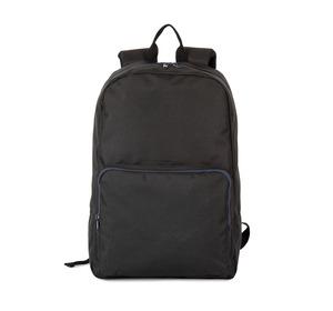 Kimood KI0181 - Backpack with contrasting zip fastenings Black / Navy